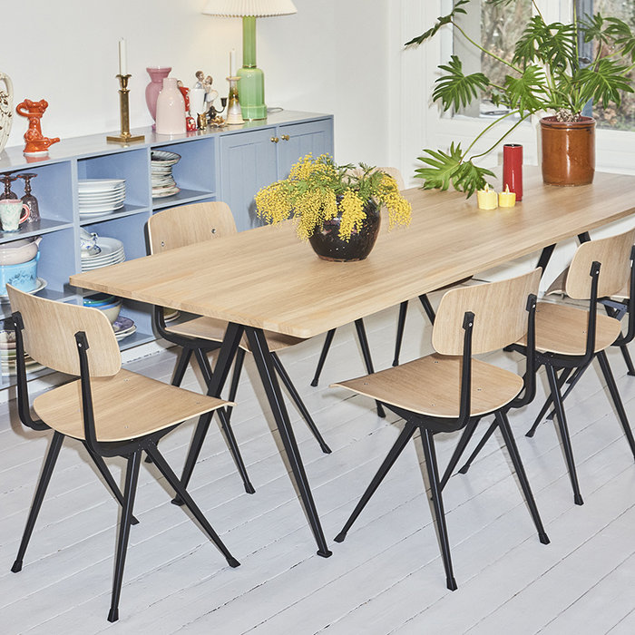 HAY Pyramid table 02 - support en acier noir