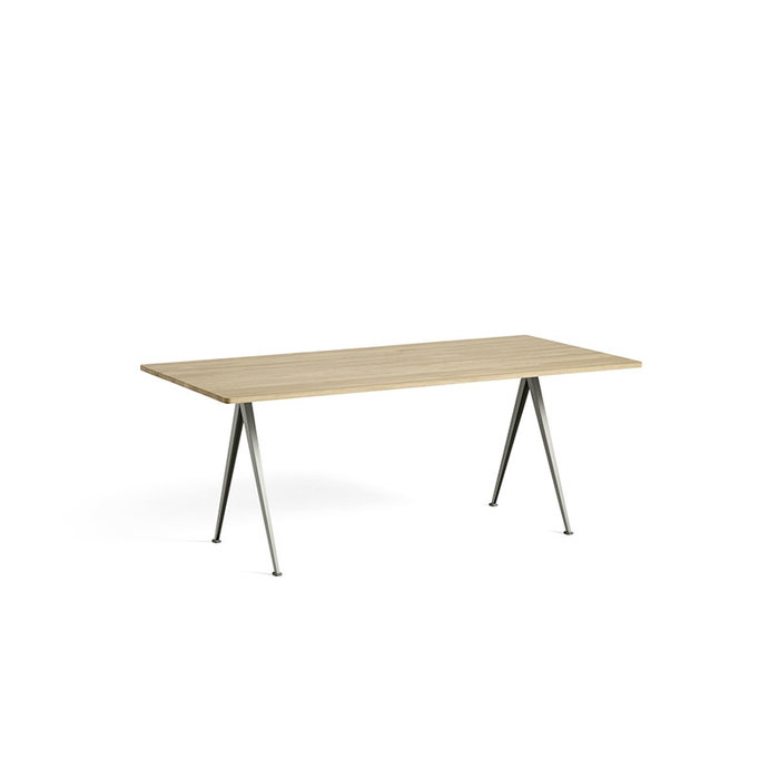HAY Pyramid tafel 02 - beige stalen frame