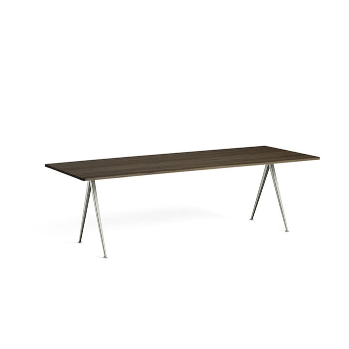 HAY Pyramid tafel 02 - beige stalen frame