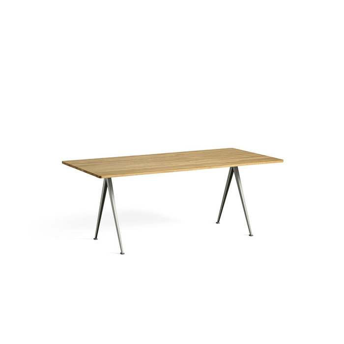 HAY Pyramid tafel 02 - beige stalen frame