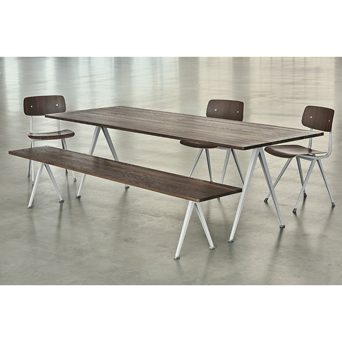 HAY Pyramid table 02 - support en acier beige