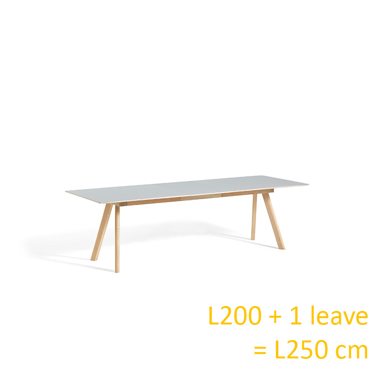 HAY CPH30 Table EXTENDABLE - 200/400 x 90 cm - natural oak frame