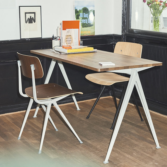 HAY Pyramid table 01 - support en acier beige