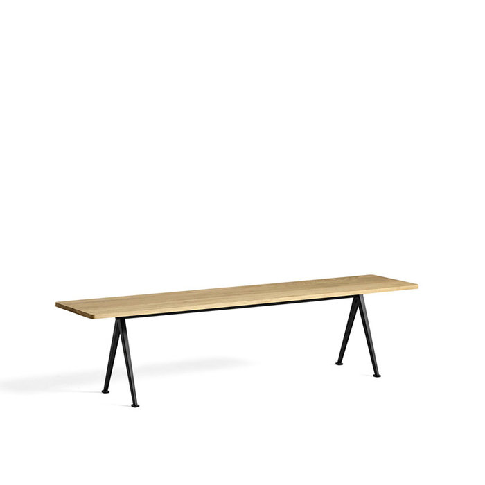HAY banc Pyramid 12 - support en acier noir