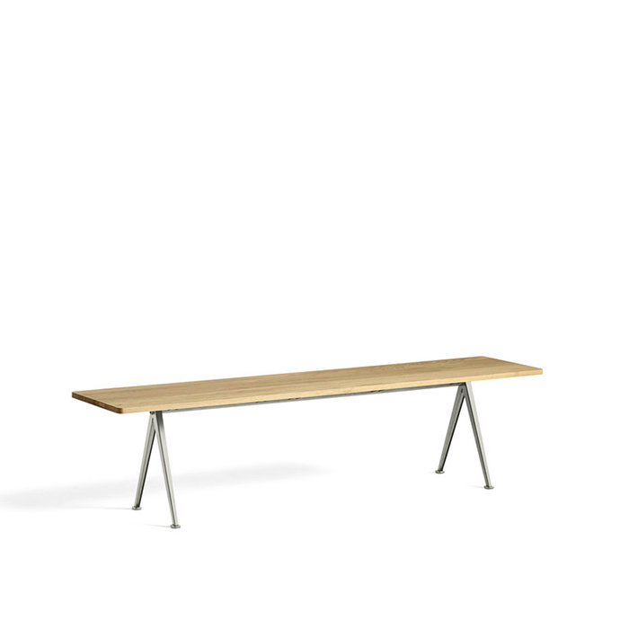 HAY Pyramid bank 12 - beige stalen frame