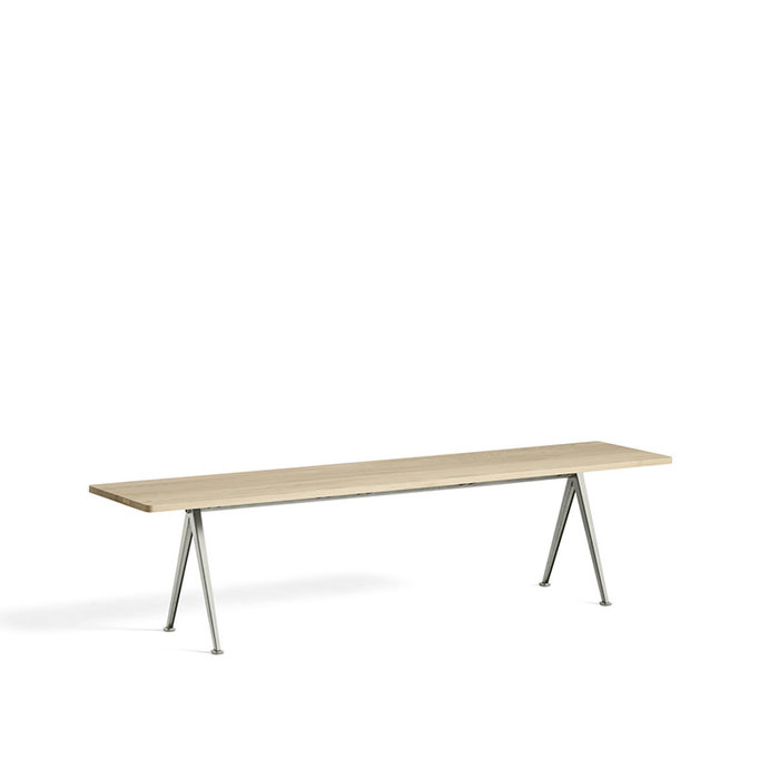 HAY Pyramid bank 12 - beige stalen frame