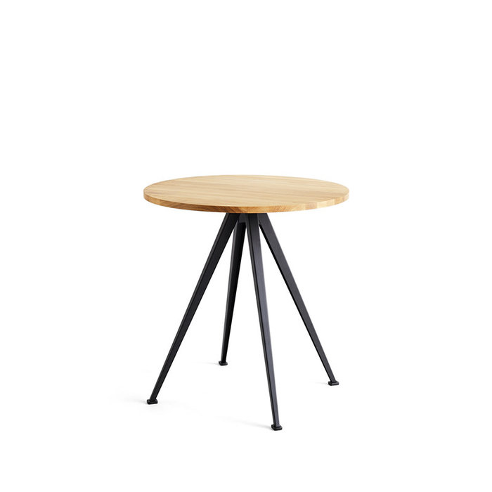 HAY Pyramid café table 21 - support en acier noir