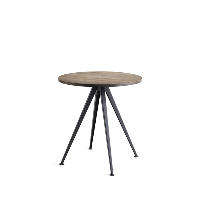 HAY Pyramid café table 21 - zwart stalen frame