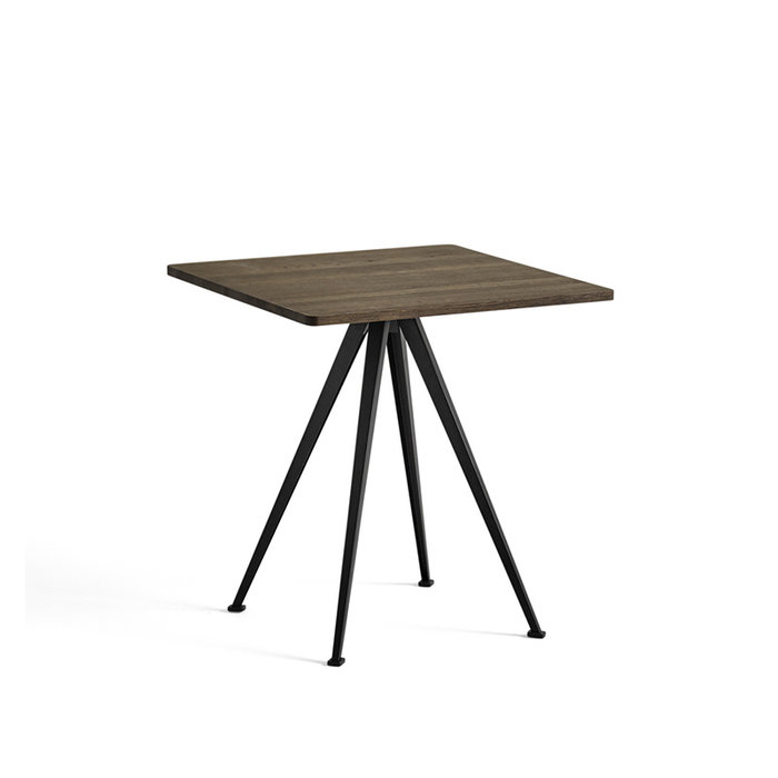 HAY Pyramid café table 21 - zwart stalen frame