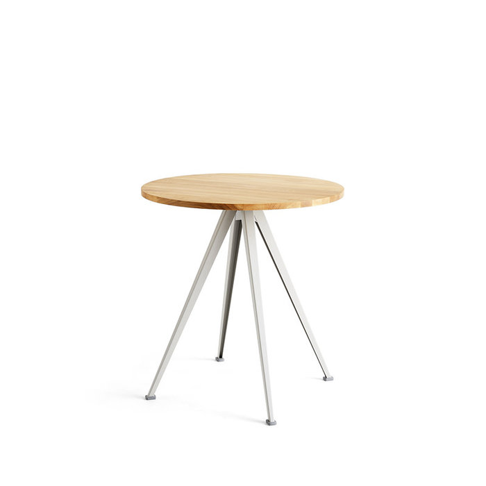 HAY Pyramid café table 21 - support en acier beige