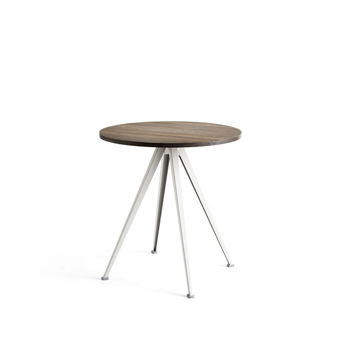 HAY Pyramid café table 21 - support en acier beige
