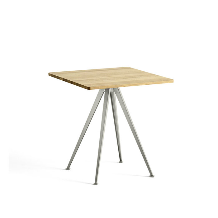 HAY Pyramid café table 21 - support en acier beige