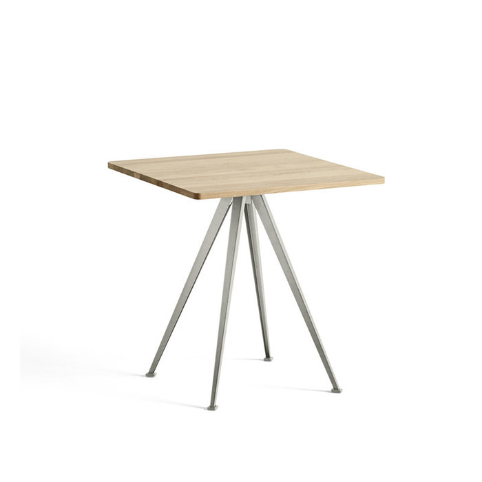 HAY Pyramid café table 21 - support en acier beige
