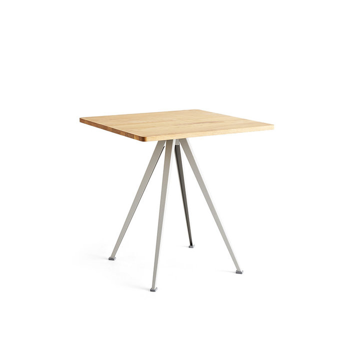 HAY Pyramid café table 21 - support en acier beige