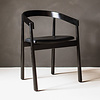 Fest Amsterdam Homerun chair Noir avec assise en cuir