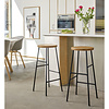 HAY Cornet tabouret de bar - soft black frame