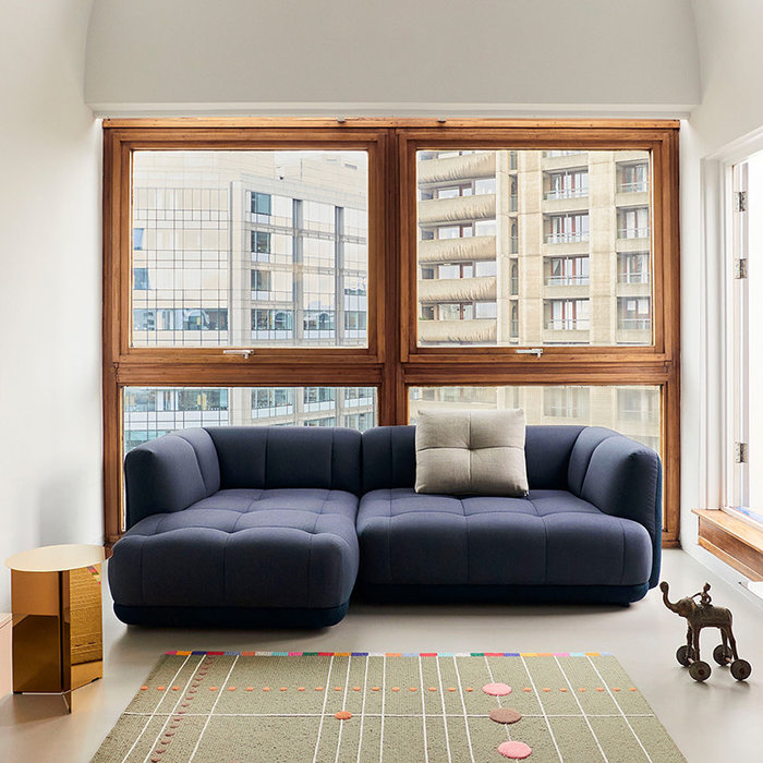 HAY Quilton sofa - comb. 19 - Flamiber dark blue