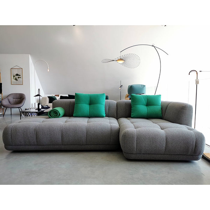 HAY Quilton Sofa - comb. 21 right - Flamiber grey