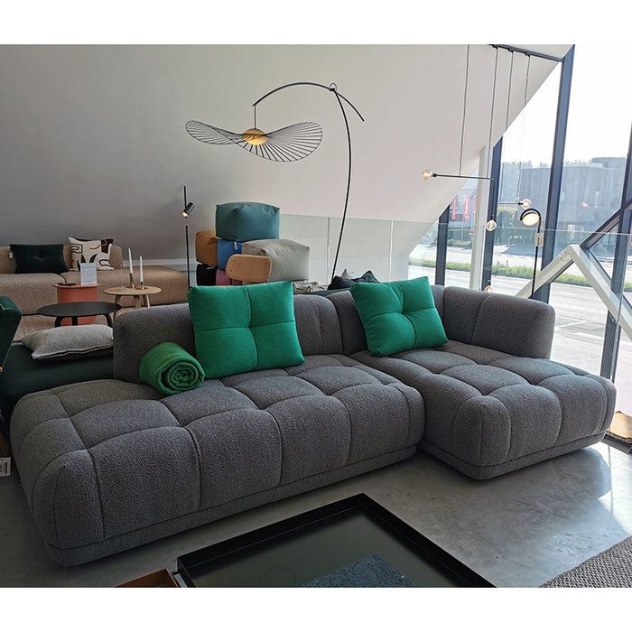 HAY Quilton Sofa - comb. 21 right - Flamiber grey - HAY
