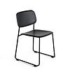 HAY Soft Edge50 chair SLED - Black steel frame