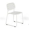 HAY Soft Edge55 chair SLED  - White steel frame