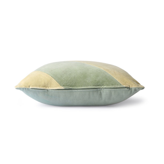HKliving Kussen velvet gestreept (45x45 cm)