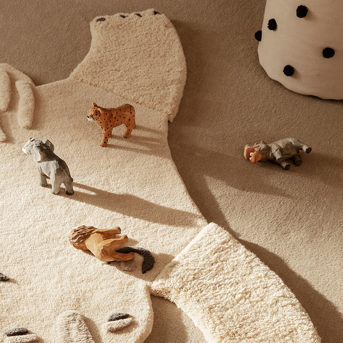 Fermliving Figurine d'animal en bois