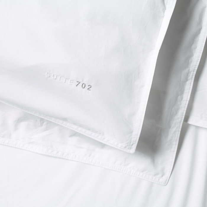 Suite702 Wit percale dekbedovertrek 240x220 cm