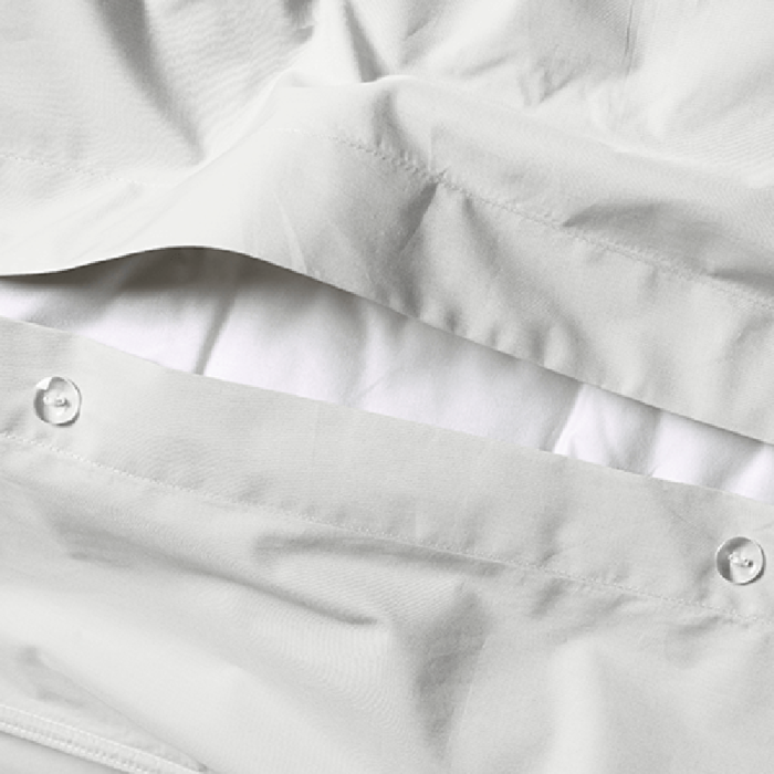 Suite702 Pebble Grey percale dekbedovertrek 240x220 cm