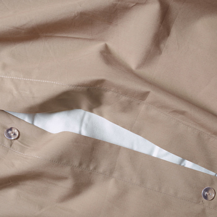 Suite702 Camel percale dekbedovertrek 240x220 cm