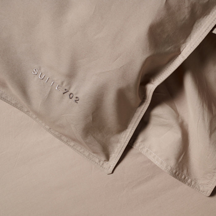 Suite702 Camel percale dekbedovertrek 240x220 cm