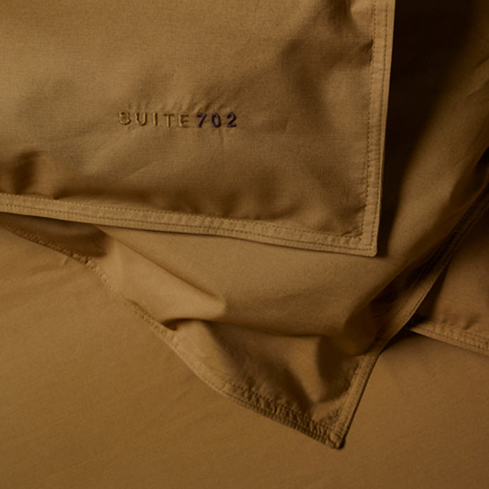 Suite702 Housse de couette percale kaki 240x220 cm