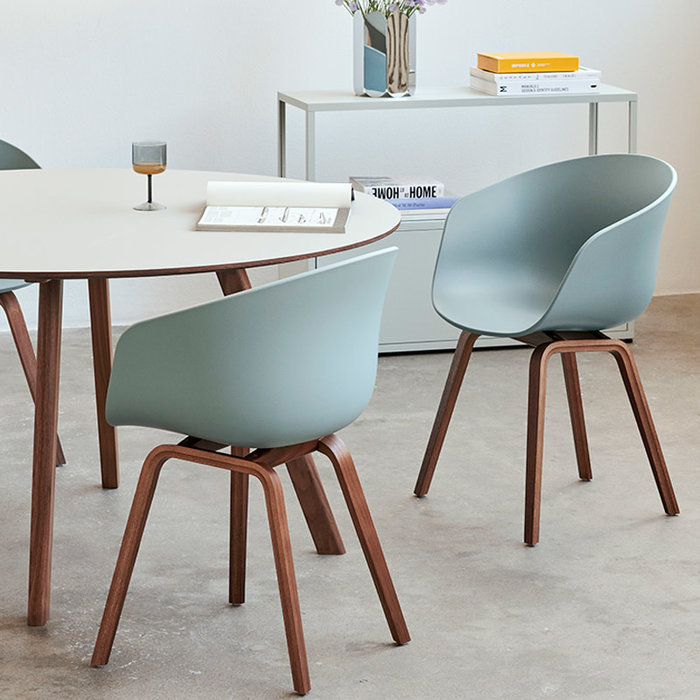 HAY About A Chair AAC22 - Natural Water-Based Lacquered walnut Veneer Frame