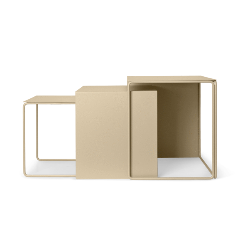 Fermliving Tables cluster Cashmere (lot de 3)