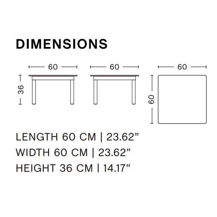 HAY Kofi table - 60 x 60 cm - HAY