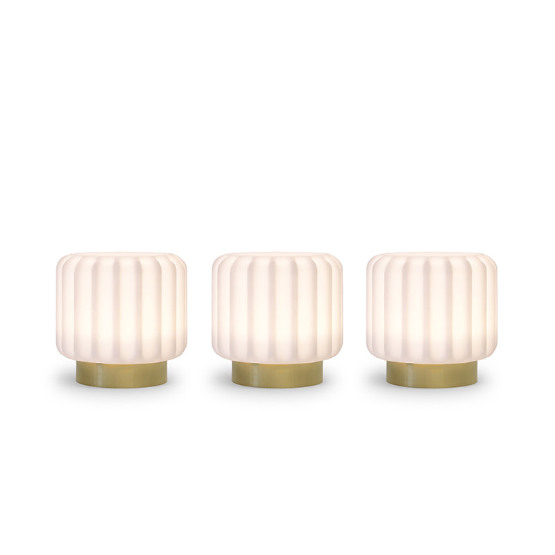 Atelier Pierre Lampes Dentelles H 9 cm (lot de 3) - Atelier Pierre