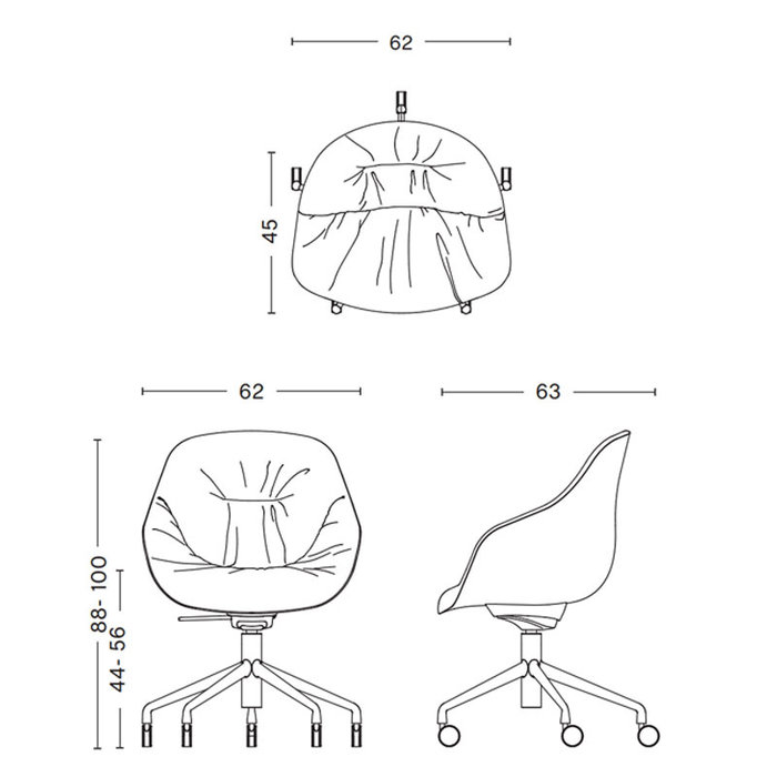 HAY AAC155 SOFT - base en aluminium