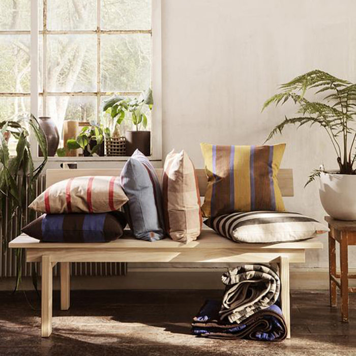 Fermliving Grand cushion - Camel/Red