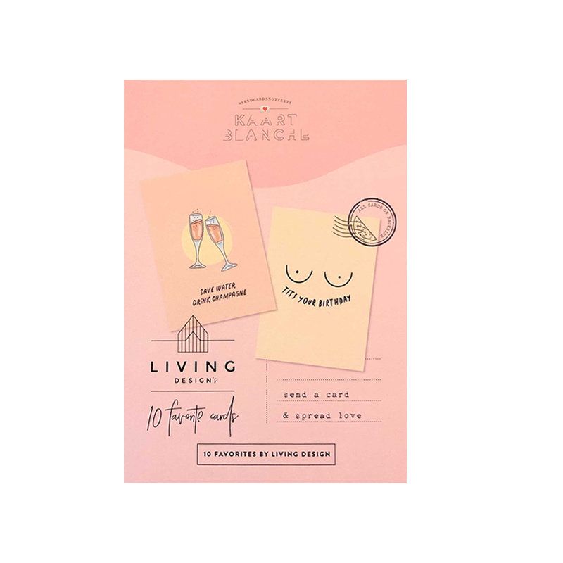 Kaarte Blanche Kaarte Blanche - box met 10 wenskaarten Livingdesign