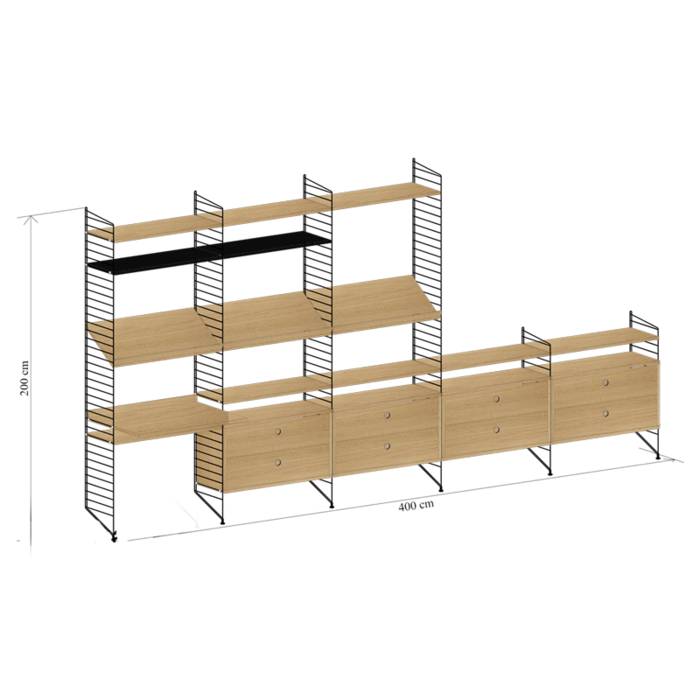 String Wandconfiguratie 37 - String
