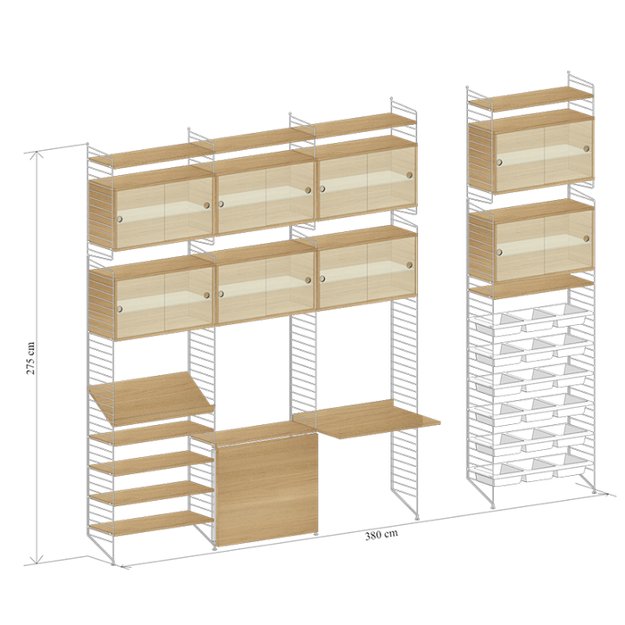 String Wandconfiguratie 43 - Keuken - String