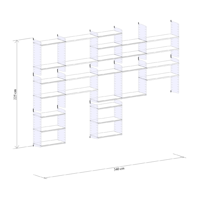 String Wandconfiguratie 48 badkamer -String