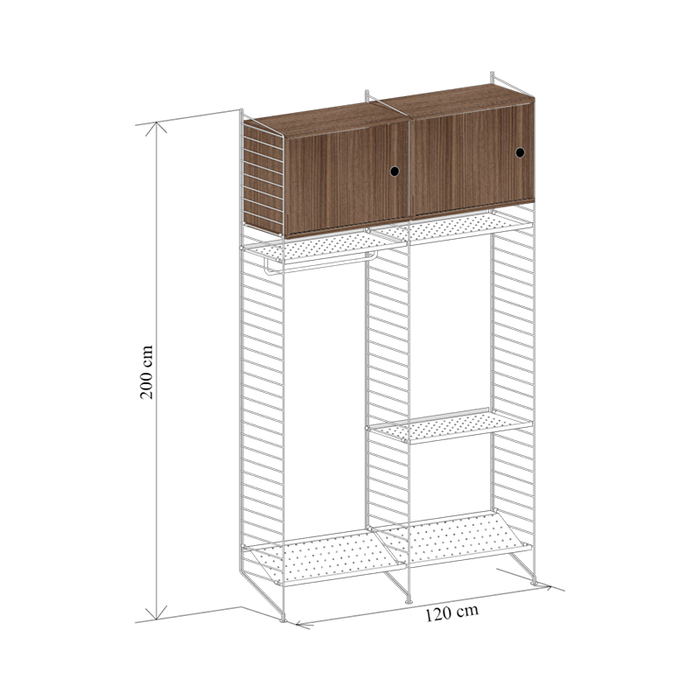 String Wandconfiguratie 51 Hal - String