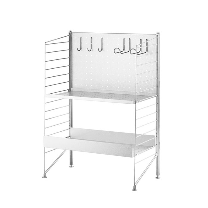 String Achterwand galvanized L 58 x B 36 cm - String