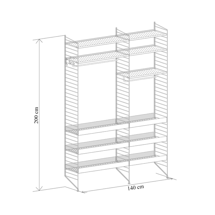 String Wandconfiguratie 55 keuken  - String