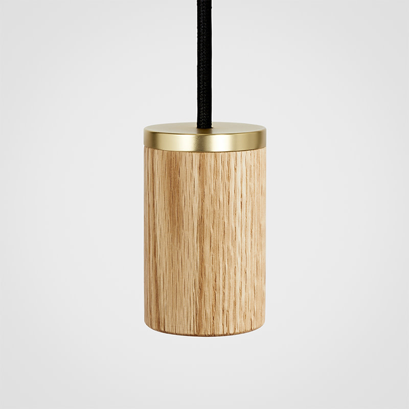 Tala LED Triple hanglamp oak met wit plafondplaat - Tala LED