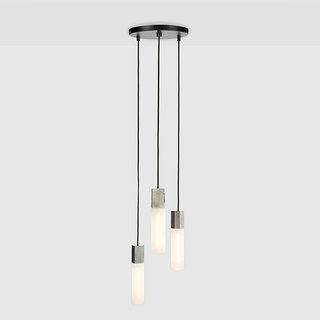 Tala LED Basalt Triple Pendant in stainless steel