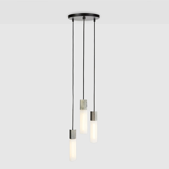Tala LED Basalt Triple Pendant in stainless steel - Tala LED