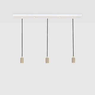 Tala LED Assiette linéaire avec pendentifs en laiton