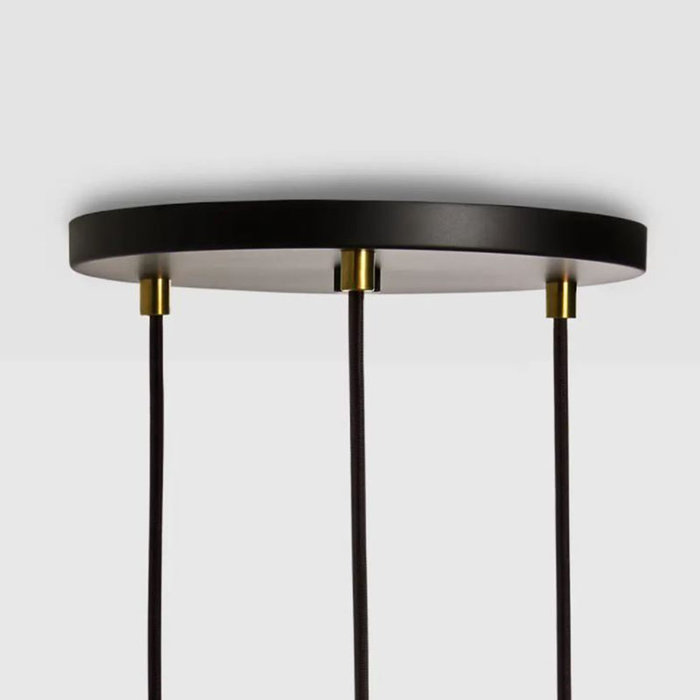 Tala LED Triple hanglamp messing met zwart plafondplaat - Tala LED